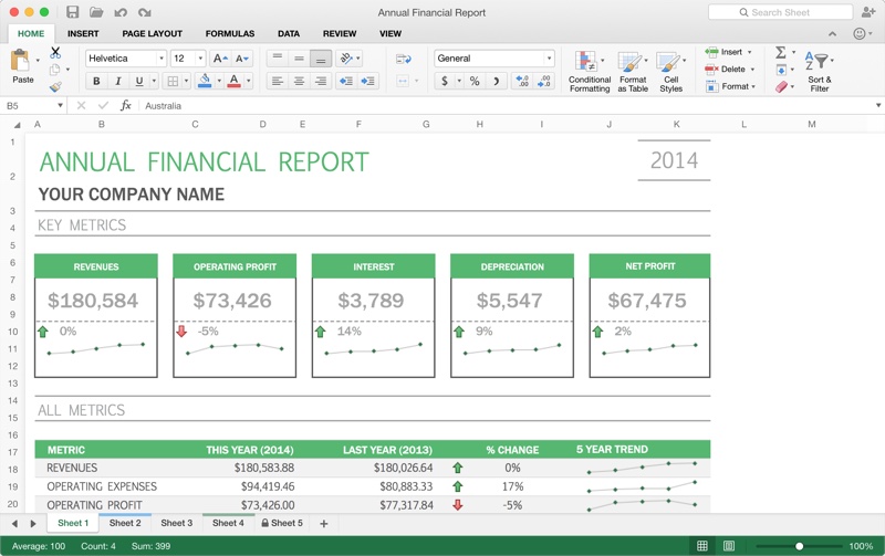 Microsoft Excel 2014 For Mac